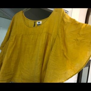 Linen blend blouse